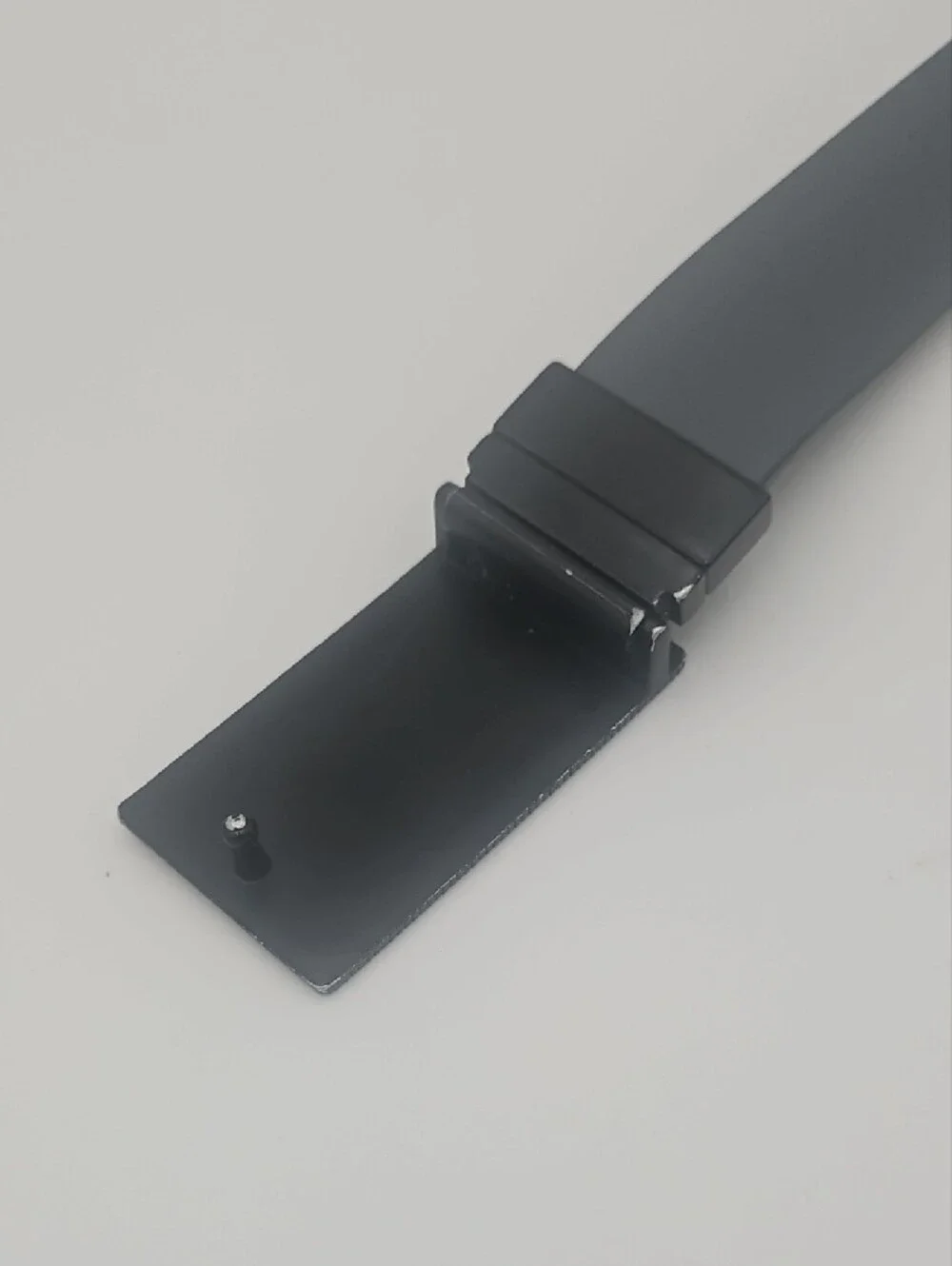 Perry Ellis Black Men's Plaque Buckle Dress Belt